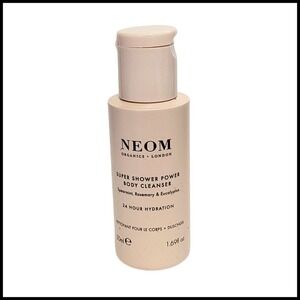 2 x NEOM Super Shower Power Body Cleanser 1.69 fl.oz. 50 ml. Travel Size